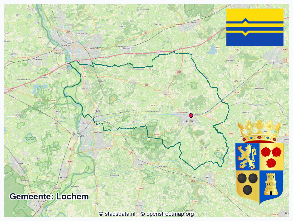 Schematische gemeentegrens Lochem